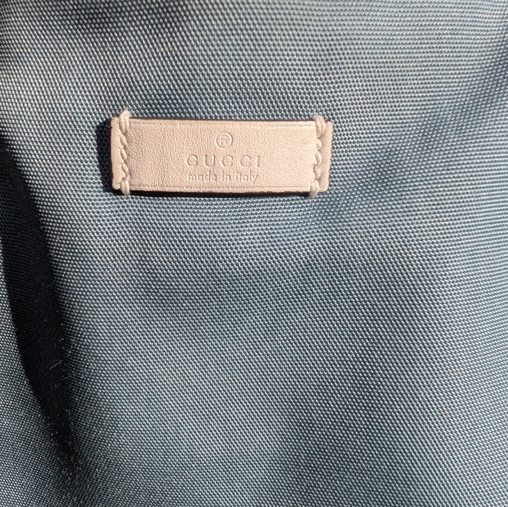 Gucci Light Blue Nylon Shoulder Bag - EUC! - Picture 2 of 10
